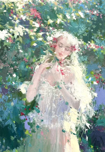 Swaying in the sunlight filtering through the trees